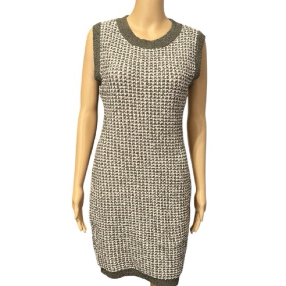 POL Sleeveless Olive Tank  Sweater Dress Size L